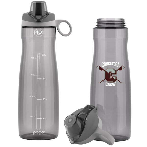 40oz Plastic Water Bottle with Chug Lid and Carry Handle Thumbnail